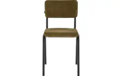 Goossens eetkamerstoel chaplin groen stof - 8219148-01