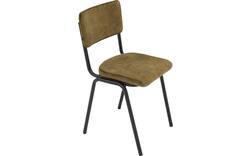 Goossens eetkamerstoel chaplin groen stof - 8219148-01