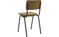 Goossens eetkamerstoel chaplin groen stof - 8219148-01