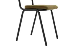 Goossens eetkamerstoel chaplin groen stof - 8219148-01