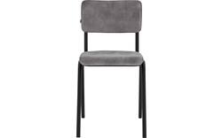 Goossens eetkamerstoel chaplin grijs stof - 8219150-02