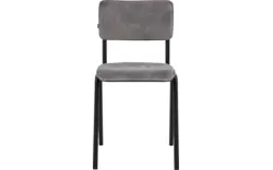 Goossens eetkamerstoel chaplin grijs stof - 8219150-02