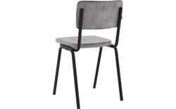 Goossens eetkamerstoel chaplin grijs stof - 8219150-03