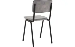 Goossens eetkamerstoel chaplin grijs stof - 8219150-02