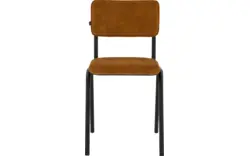 Goossens eetkamerstoel chaplin geel stof - 8219152-02