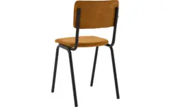 Goossens eetkamerstoel chaplin geel stof - 8219152-02