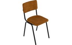 Goossens eetkamerstoel chaplin geel stof - 8219152-02