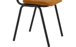 Goossens eetkamerstoel chaplin geel stof - 8219152-02