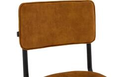 Goossens eetkamerstoel chaplin geel stof - 8219152-02
