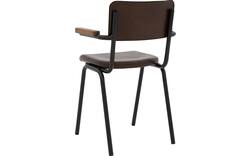 Goossens eetkamerstoel chaplin bruin leer - 8219155-03