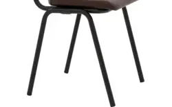 Goossens eetkamerstoel chaplin bruin leer - 8219155-02