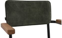 Goossens eetkamerstoel chaplin groen stof - 8219157-01