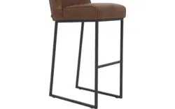 Goossens excellent barstoel tom bruin leer - 8219192-01