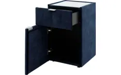 Goossens excellent nachtkastje briljant supreme blauw stof - 8219201-02