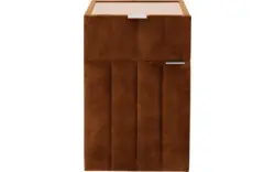 Goossens excellent nachtkastje briljant supreme bruin stof - 8219203-02