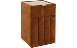 Goossens excellent nachtkastje briljant supreme bruin stof - 8219203-02