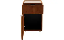 Goossens excellent nachtkastje briljant supreme bruin stof - 8219203-02