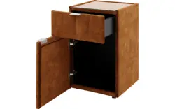 Goossens excellent nachtkastje briljant supreme bruin stof - 8219203-02