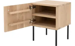 Goossens nachtkastje capelli onbewerkt eiken - 8219213-01