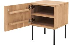 Goossens nachtkastje capelli blank eiken - 8219219-01