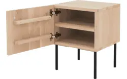 Goossens nachtkastje capelli wit eiken - 8219221-01
