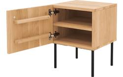 Goossens nachtkastje capelli blank eiken - 8219222-01