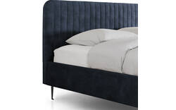 Goossens bedframe attent blauw stof - 8219239-02