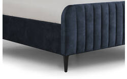 Goossens bedframe attent blauw stof - 8219239-02