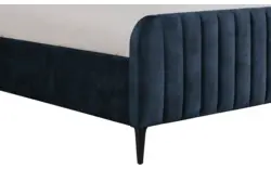 Goossens bedframe attent blauw stof - 8219239-02