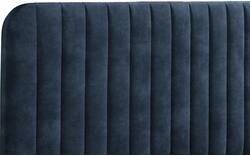 Goossens bedframe attent blauw stof - 8219239-02