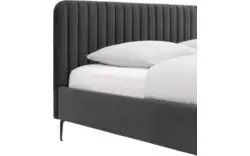 Goossens bedframe attent grijs stof - 8219240-02-A