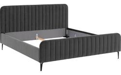 Goossens bedframe attent grijs stof - 8219240-02-A