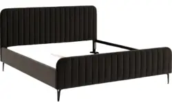 Goossens bedframe attent bruin stof - 8219241-02