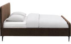 Goossens bedframe attent bruin stof - 8219242-02