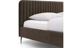 Goossens bedframe attent bruin stof - 8219242-02-A