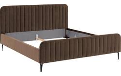 Goossens bedframe attent bruin stof - 8219242-08
