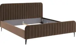 Goossens bedframe attent bruin stof - 8219242-02