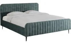 Goossens bedframe attent blauw stof - 8219243-02