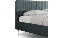 Goossens bedframe attent blauw stof - 8219243-02