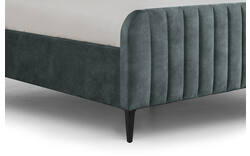 Goossens bedframe attent blauw stof - 8219243-02