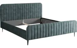 Goossens bedframe attent blauw stof - 8219243-02