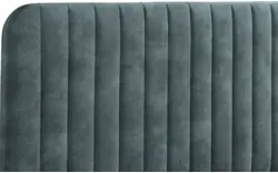 Goossens bedframe attent blauw stof - 8219243-02