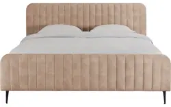 Goossens bedframe attent bruin stof - 8219246-02
