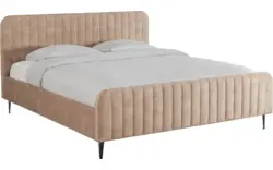 Goossens bedframe attent bruin stof - 8219246-02