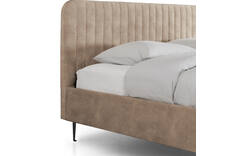 Goossens bedframe attent bruin stof - 8219246-02