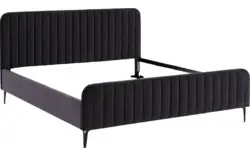 Goossens bedframe attent grijs stof - 8219248-02