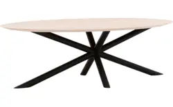 Goossens excellent eettafel gs 1302 wit eiken - 8219372-02-A