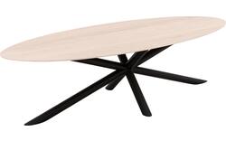 Goossens excellent eettafel gs 1302 wit eiken - 8219373-02-A