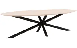 Goossens excellent eettafel gs 1302 wit eiken - 8219374-02-A
