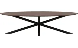 Goossens excellent eettafel gs 1302 donker bruin eiken - 8219381-02-A